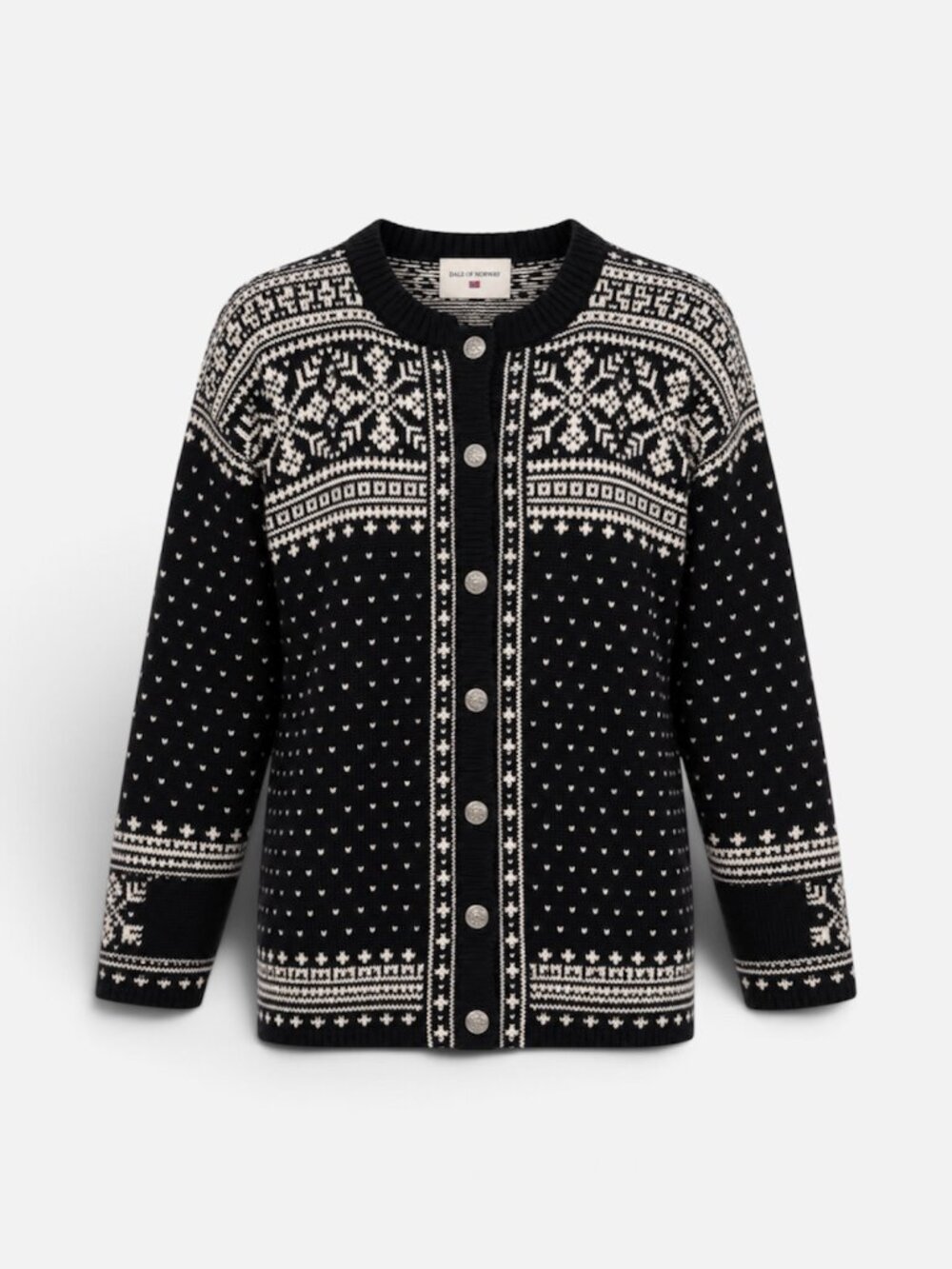 Dale of Norway Norwegian Fair Isle Nordic Après Ski Cardigan Sweater